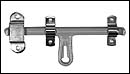 Door Latch, 12″ Latch, Offset – Powder Coated