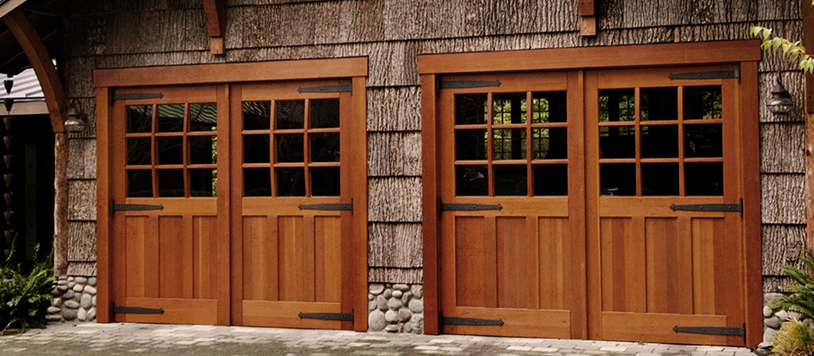 Swinging hinged barn doors - Sashco Log Home Products