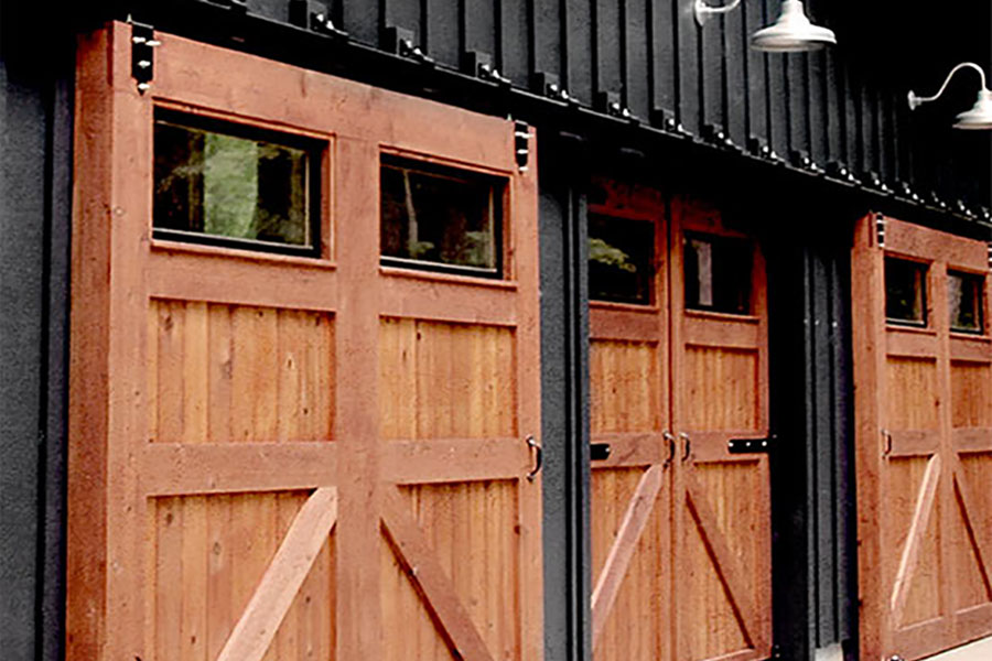 5 Advantages Of Sliding Garage Doors, Barn Doors For Garage Storage