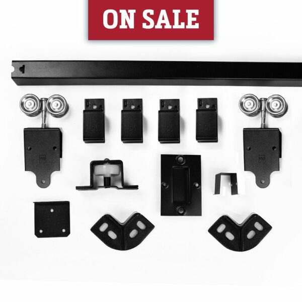 400 lbs. Bi-parting Door Box Track Hardware Kit - RW Hardware