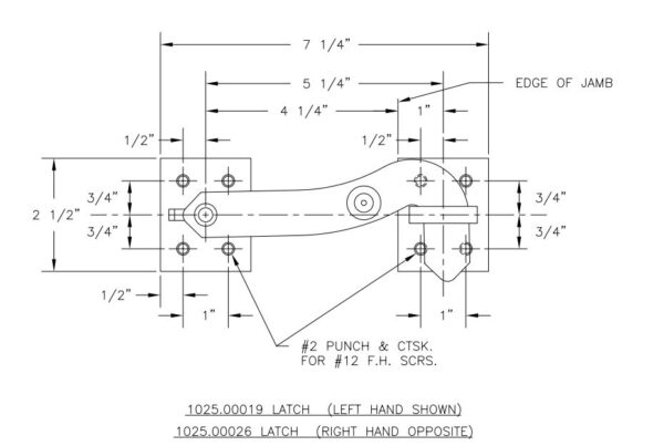 1025 Door Latch - Image 2