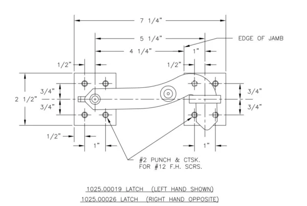 1025 Door Latch - Image 2